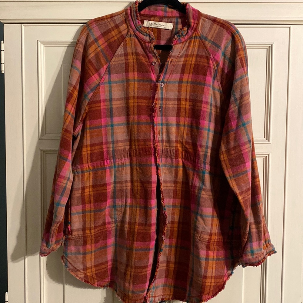 Free People Summer Daydream Plaid Buttondown